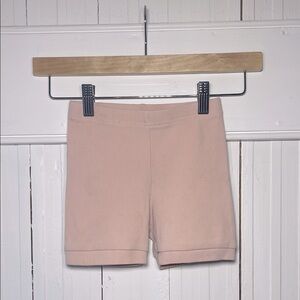 SWEET HONEY Light Pink Ribbed Biker Shorts